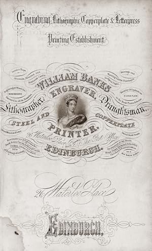 Page Ad for William Banks from A Week at Bridge of Allan,1853 Engraving