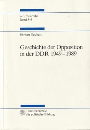 Bild des Verkufers fr Geschichte der Opposition in der DDR 1949 - 1989. zum Verkauf von Versandantiquariat Dr. Uwe Hanisch