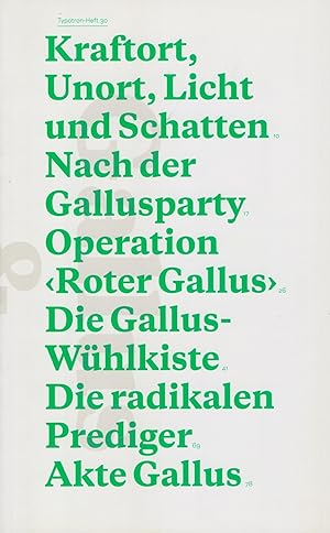 Seller image for Gallus & Pretoria. [Typotron-Heft ; 30]. for sale by Homburger & Hepp