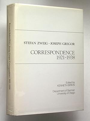 Image du vendeur pour Stefan Zweig - Joseph Gregor Correspondence 1921-1938 mis en vente par Bookworks [MWABA, IOBA]