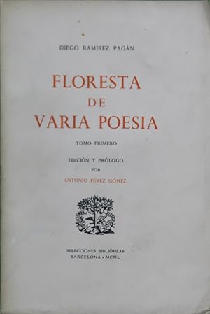 Bild des Verkufers fr Floresta de varia poesa (t. I) zum Verkauf von Librera Alonso Quijano