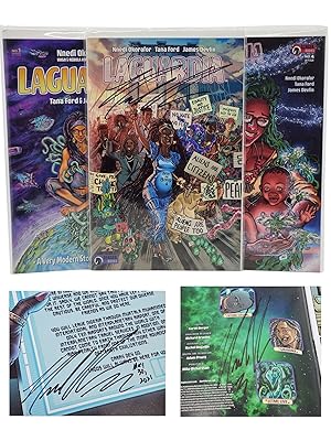 LAGUARDIA #1, #2, #4 - DARK HORSE COMICS - SET OF 3 - ALL SIGNED BY NNEDI OKORAFOR