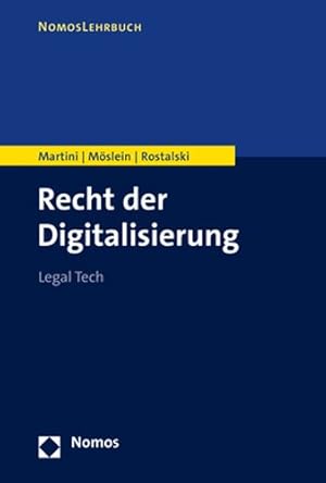 Imagen del vendedor de Recht Der Digitalisierung : Legal Tech -Language: German a la venta por GreatBookPrices