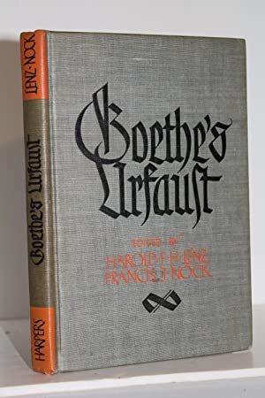 Seller image for Goethe's Urfaust for sale by Genesee Books