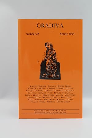 Immagine del venditore per Gradiva - International Journal of Italian Poetry Number 25 - Spring 2004 venduto da Genesee Books