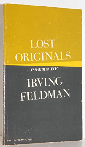 Seller image for Irving Feldman for sale by Genesee Books