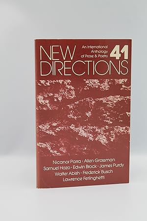 Bild des Verkufers fr New Directions: An International Anthology of Prose & Poetry #41 zum Verkauf von Genesee Books