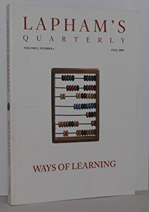 Seller image for Lapham's Quarterly Volume I, Number 4, Fall 2008 WAYS OF LEARNING for sale by Genesee Books