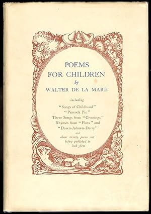 Image du vendeur pour POEMS FOR CHILDREN. mis en vente par Thompson Rare Books - ABAC / ILAB