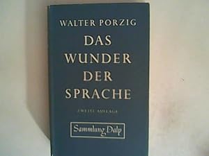 Bild des Verkufers fr Das Wunder der Sprache. zum Verkauf von ANTIQUARIAT FRDEBUCH Inh.Michael Simon