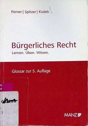 Immagine del venditore per Brgerliches Recht : Lernen - ben - Wissen. venduto da books4less (Versandantiquariat Petra Gros GmbH & Co. KG)