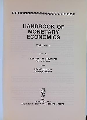 Bild des Verkufers fr Handbook of Monetary Economics: Volume 2 Handbooks in Economics 8 zum Verkauf von books4less (Versandantiquariat Petra Gros GmbH & Co. KG)