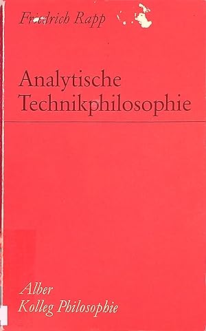 Immagine del venditore per Analytische Technikphilosophie. Kolleg Philosophie venduto da books4less (Versandantiquariat Petra Gros GmbH & Co. KG)