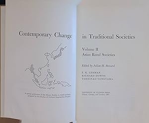 Bild des Verkufers fr Contemporary Change in Traditional Societies, vol. 2: Asian Rural Societies zum Verkauf von books4less (Versandantiquariat Petra Gros GmbH & Co. KG)