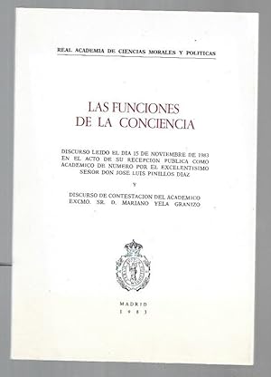 Imagen del vendedor de FUNCIONES DE LA CONCIENCIA - LAS (DISCURSO) a la venta por Desvn del Libro / Desvan del Libro, SL