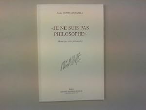 Bild des Verkufers fr Je ne suis pas philosophe". Montaigne et la philosophie. zum Verkauf von Antiquariat Matthias Drummer