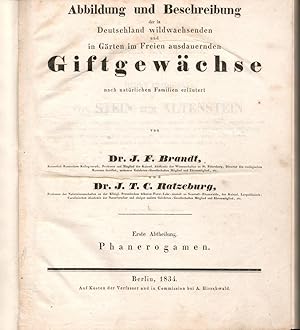 Bild des Verkufers fr Deutschlands phanerogamische Giftgewchse in Abbildungen und Beschreibungen. TEIL1: Phanerogamen. zum Verkauf von Antiquariat Reinhold Pabel