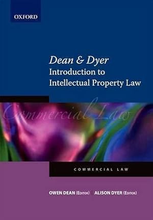 Bild des Verkufers fr Dean & Dyer's Digest of Intellectual Property Law: Introduction to Intellectual Property Law zum Verkauf von WeBuyBooks