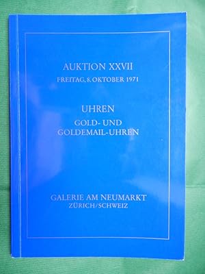 Uhren - Gold- und Goldemail-Uhren - Auktion XXVII 1971