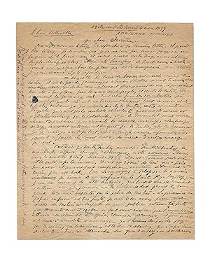 Image du vendeur pour Dlirante et clbre lettre du pote, souvent reproduite et longtemps reste le seul texte connu d Artaud pour la priode 1938-1942 mis en vente par Le Manuscrit Franais