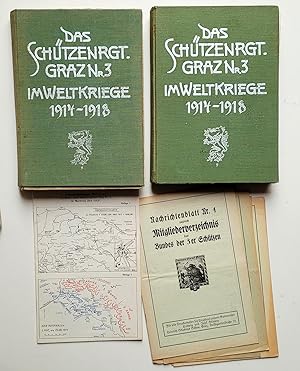 Das Schützenregiment Graz Nr 3 und der steirische Landsturm im Weltkrieg 1914-1918. 2 Bände. Hrsg...