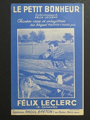Le Petit Bonheur Félix Leclerc Chant 1950