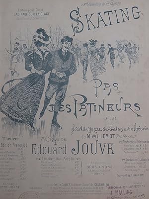 Seller image for JOUVE Edouard Pas des Patineurs Skating Piano Danse for sale by partitions-anciennes