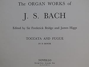 BACH J. S. Toccata and Fugue in D minor Orgue