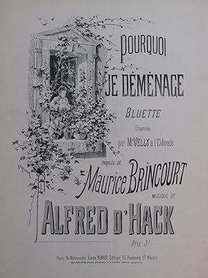 Seller image for D'HACK Alfred Pourquoi je dmnage Chant Piano for sale by partitions-anciennes