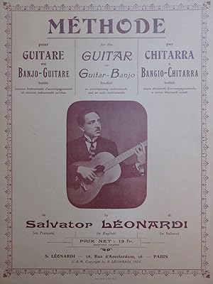 LEONARDI Salvator Méthode Guitare ou Banjo-Guitare 1924
