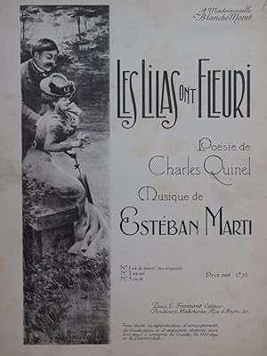 Immagine del venditore per MARTI Estban Les Lilas ont Fleuri Chant Piano ca1900 venduto da partitions-anciennes
