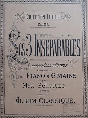 Bild des Verkufers fr Les 3 Insparables 16 Pices Piano 6 mains zum Verkauf von partitions-anciennes