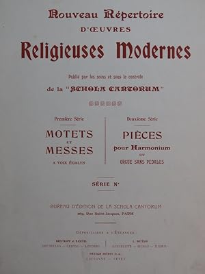 MINAUD Joseph Ecce Sacerdos Magnus Chant Orgue 1913