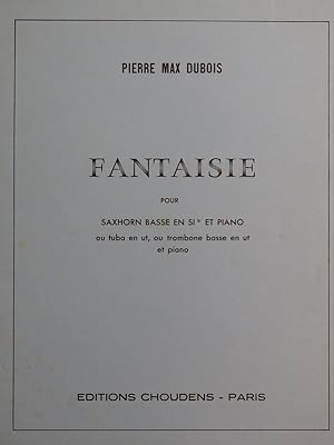 Imagen del vendedor de DUBOIS Pierre Max Fantaisie Saxhorn ou Tuba ou Trombone Piano 1965 a la venta por partitions-anciennes