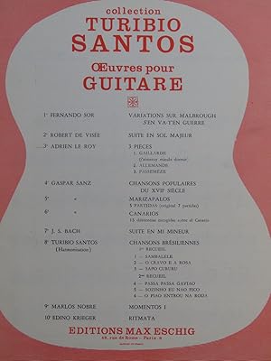 LE ROY Adrien Trois Pièces Guitare 1973