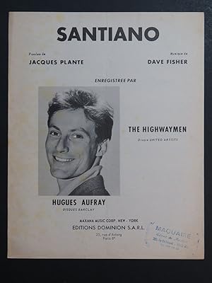 Image du vendeur pour Santiano Hugues Aufray Chant Piano 1961 mis en vente par partitions-anciennes