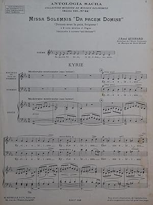 QUIGNARD René Missa Solemnis Chant Orgue