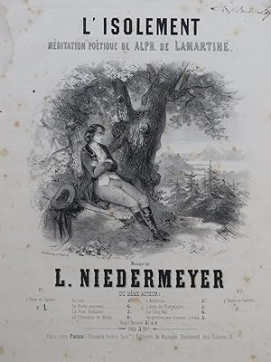 Seller image for NIEDERMEYER Louis L'Isolement Chant Piano ca1840 for sale by partitions-anciennes