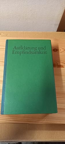 Seller image for Aufklrung und Empfindsamkeit. Deutsche Literatur im 18. Jahrhundert. Jubilumsbibliothek der deutschen Literatur for sale by Versandantiquariat Schfer