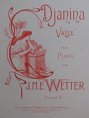Seller image for WETTER J M. E. Djanina Piano for sale by partitions-anciennes