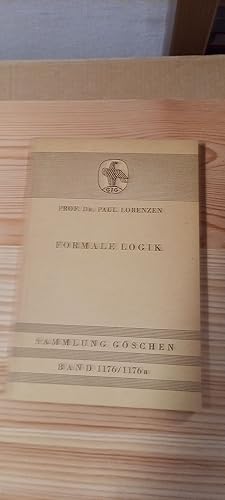 Immagine del venditore per Formale Logik. Sammlung Gschen Band 1176/1176a venduto da Versandantiquariat Schfer