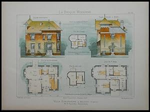 VILLA A BRUNOY - 1909 - LITHOGRAPHIE, HENRI PRONIER