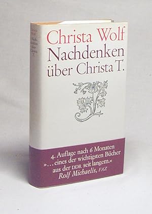 Imagen del vendedor de Nachdenken ber Christa T. / Christa Wolf a la venta por Versandantiquariat Buchegger
