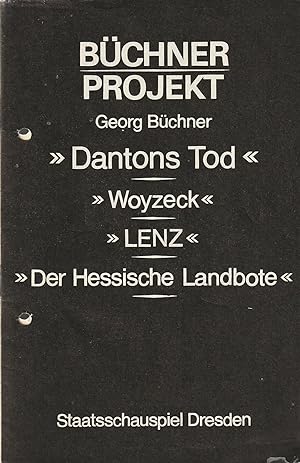 Seller image for Programmheft BCHNER PROJEKT Premiere 3. Juli 1982 for sale by Programmhefte24 Schauspiel und Musiktheater der letzten 150 Jahre
