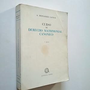 Seller image for Curso de derecho matrimonial cannico for sale by MAUTALOS LIBRERA