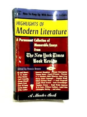 Bild des Verkufers fr Highlights of Modern Literature zum Verkauf von World of Rare Books