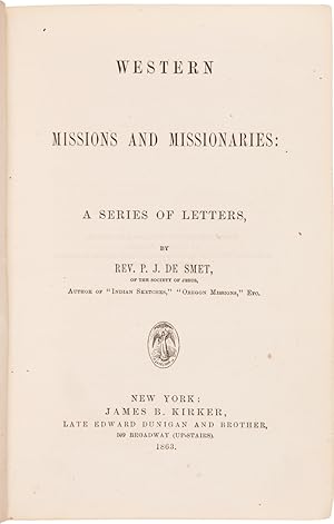 WESTERN MISSIONS AND MISSIONARIES: A SERIES OF LETTERS.