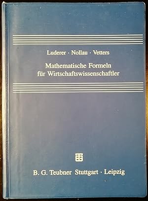 Mathematische Formeln für Wirtschaftswissenschaftler