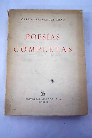 Imagen del vendedor de Poesas completas a la venta por Alcan Libros