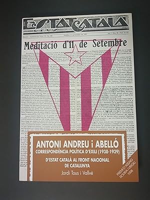 Seller image for ANTONI ANDREU I ABELL correspondncia poltica de l'exili 1938-1939 for sale by Llibreria Fnix